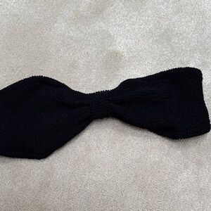 Hunza G Black Textured Headband